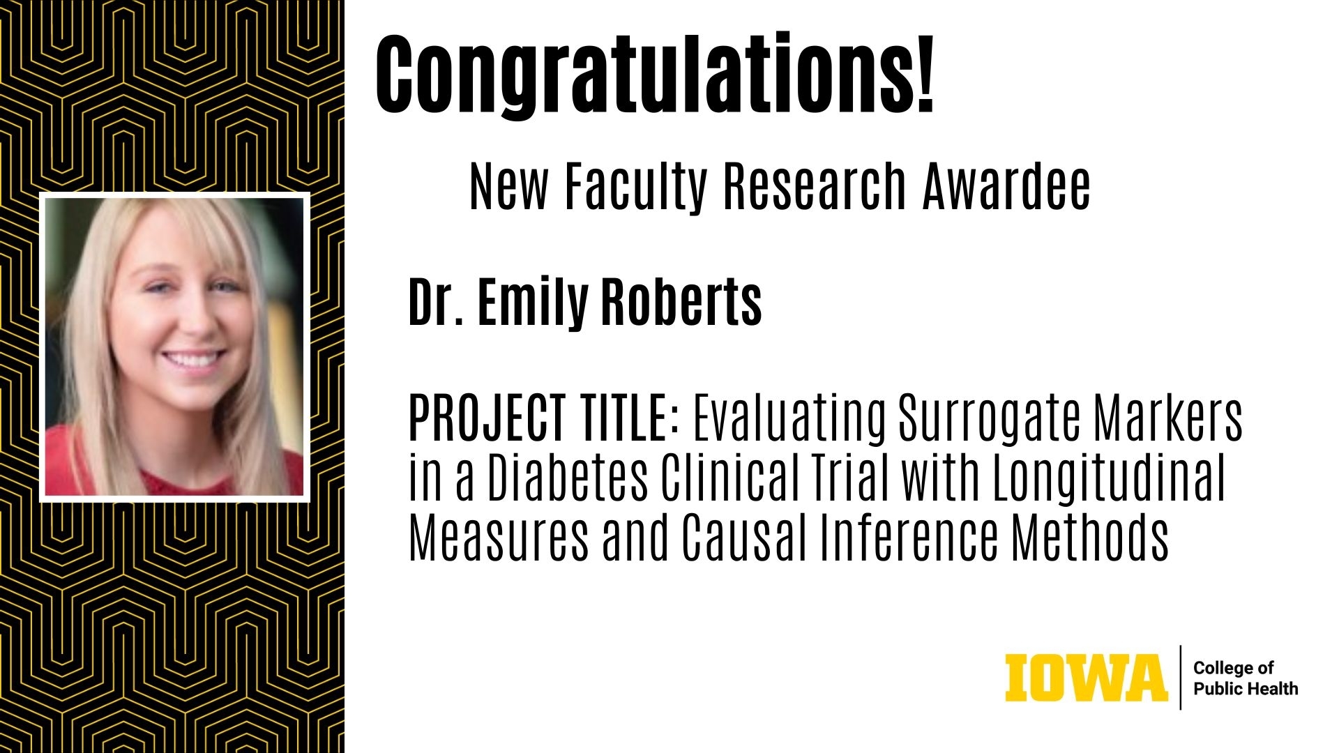 Emily New Faculty Research Award 5-20
