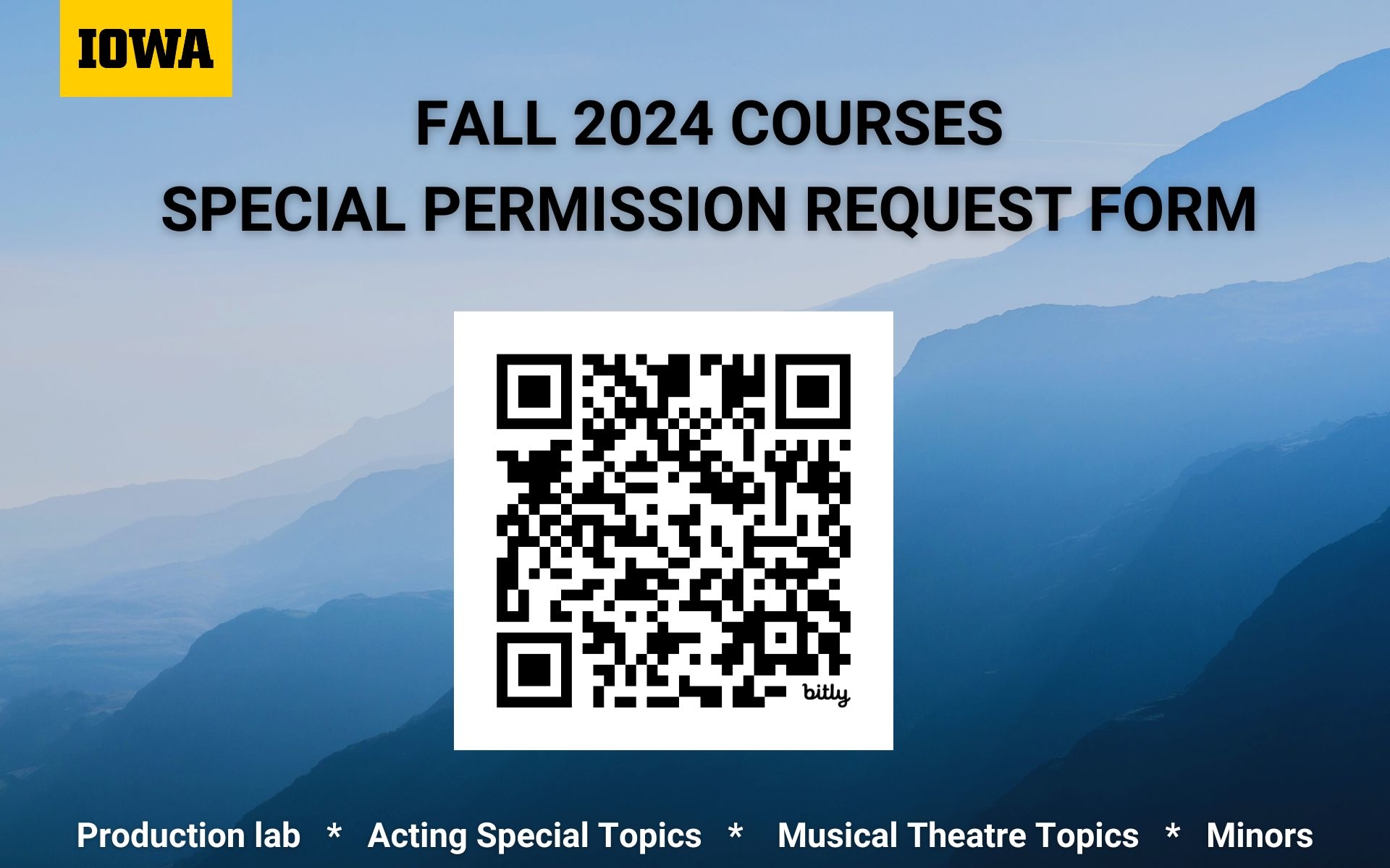Fall 2024 Courses Special Permission Request form