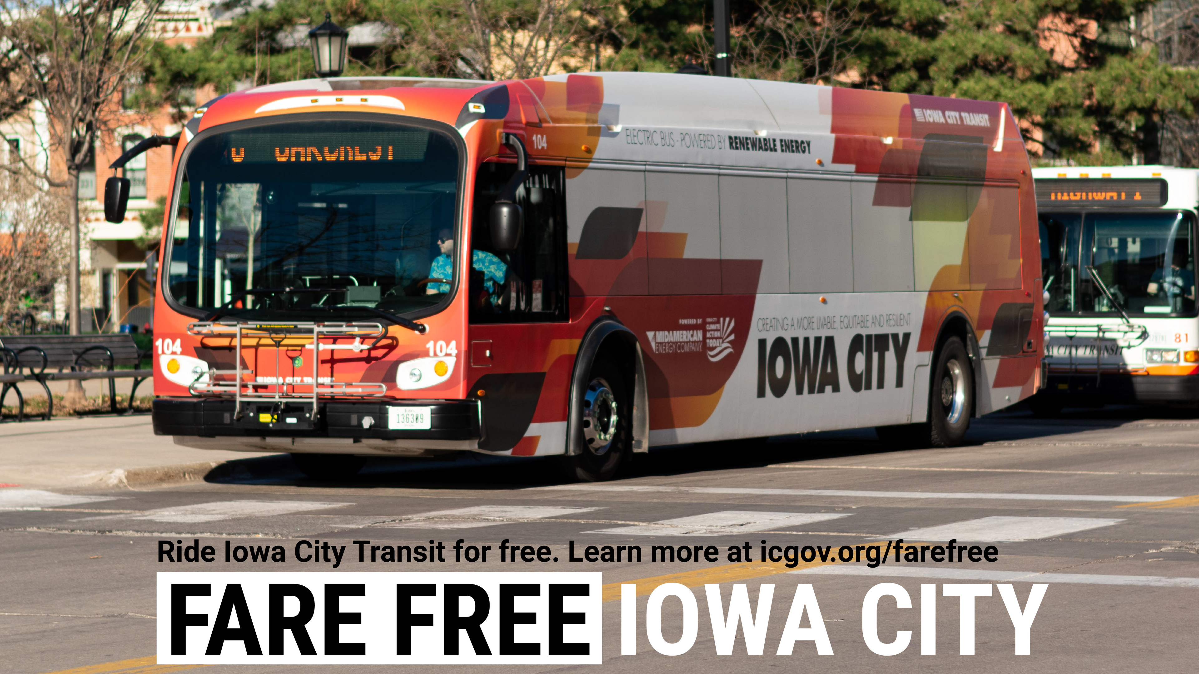 Iowa City Transit is fare free