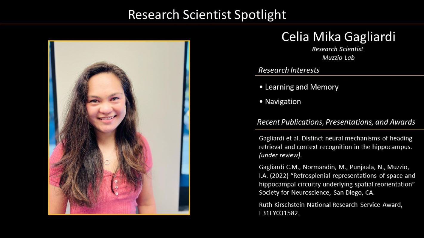Research Scientist Celia Gagliardi profile with photo