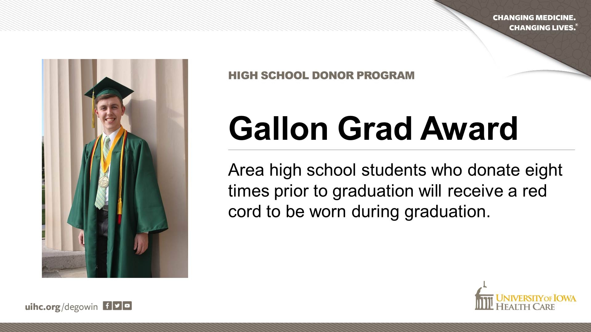 Gallon Grad Award for area high school students