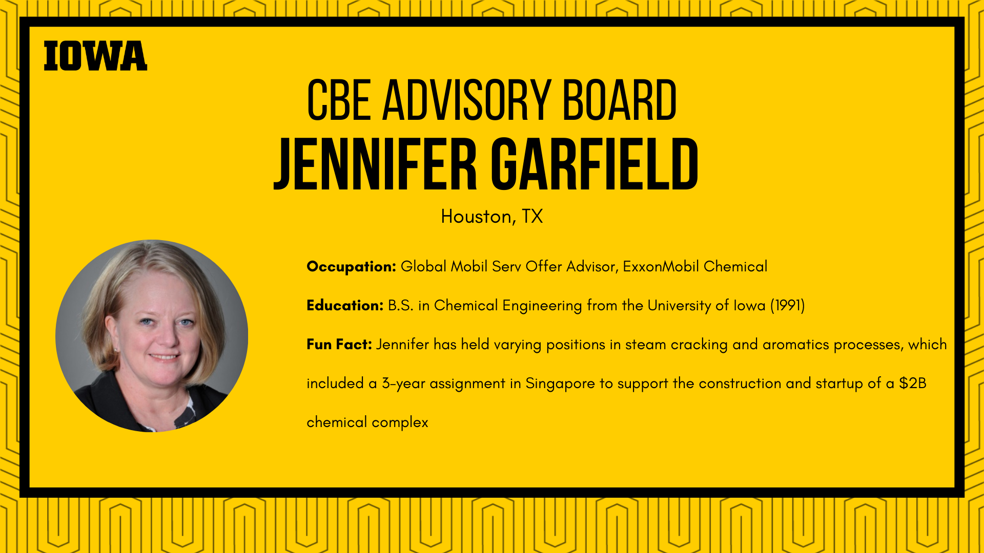 Jennifer Garfield (Advisory Board Highlight)