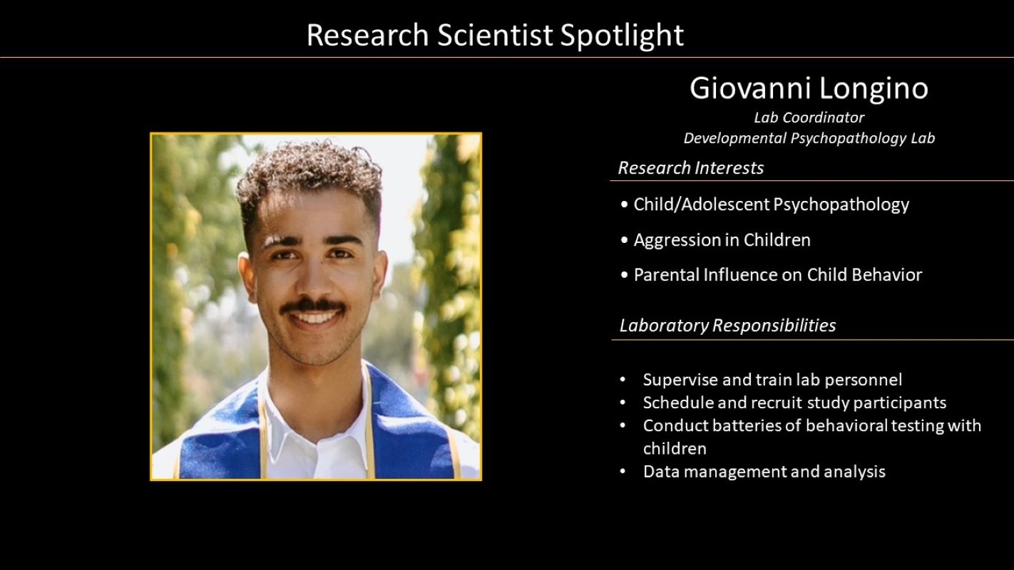 Research Scientist Giovanni Longino Profile with Photo