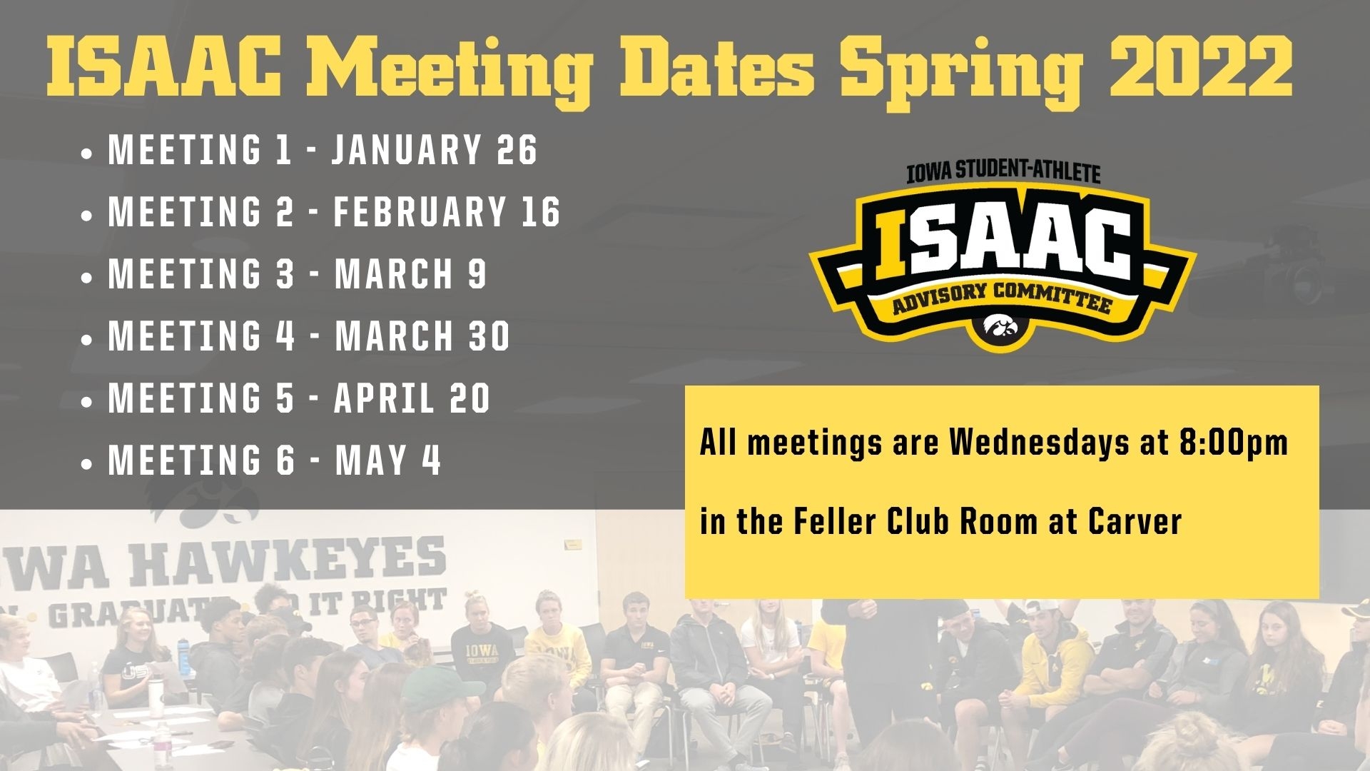 Isaac Spring Dates