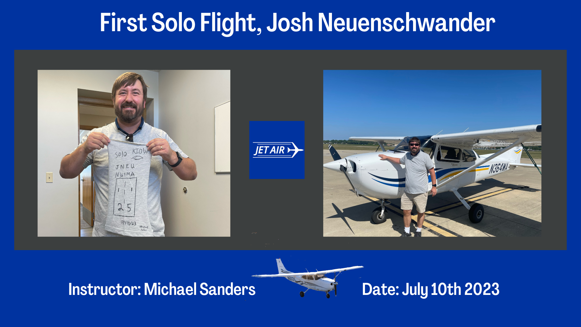 Josh N. 1st Solo Flight 