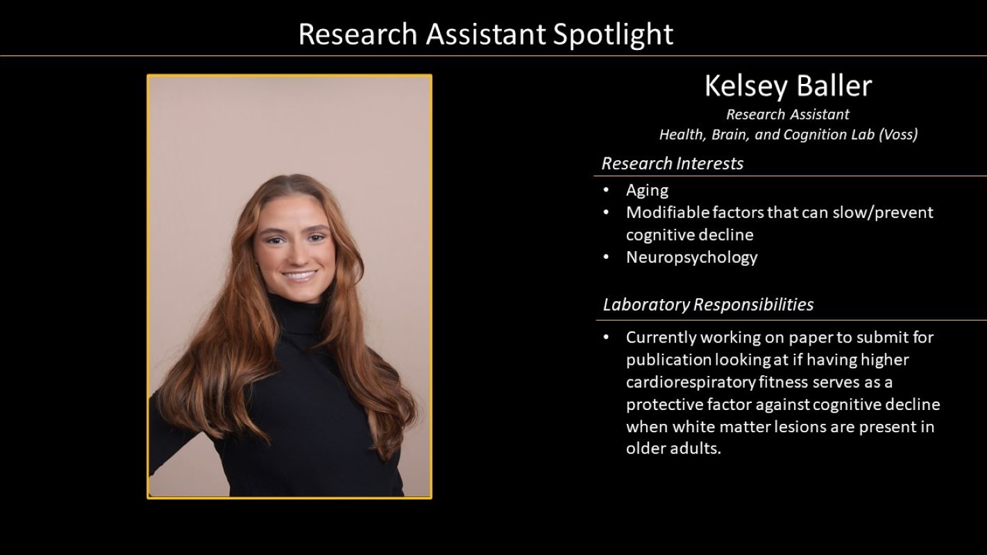 Research Assistant Kelsey Baller Profile with Photo