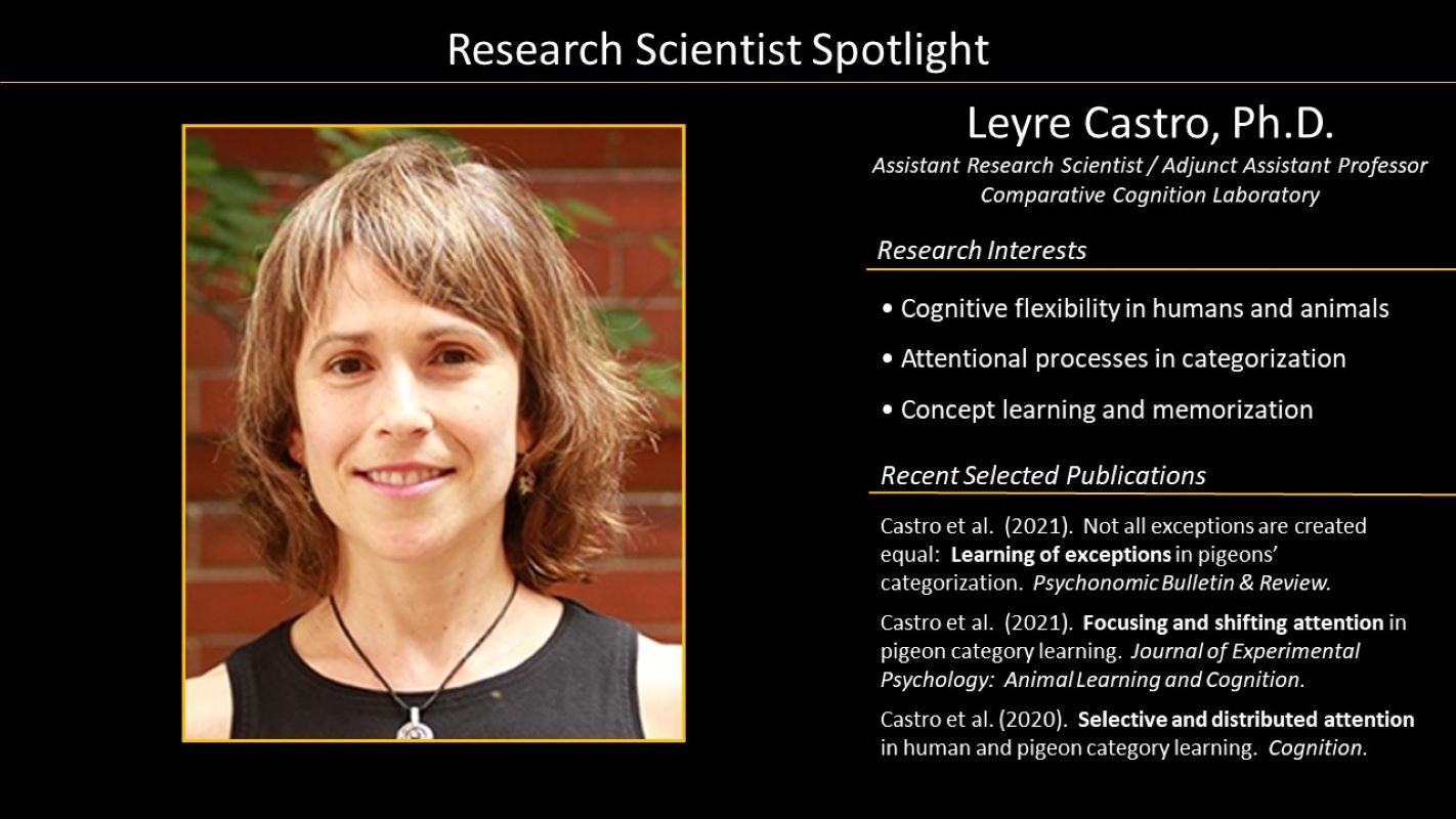 Research Scientist Leyre Castro with photo