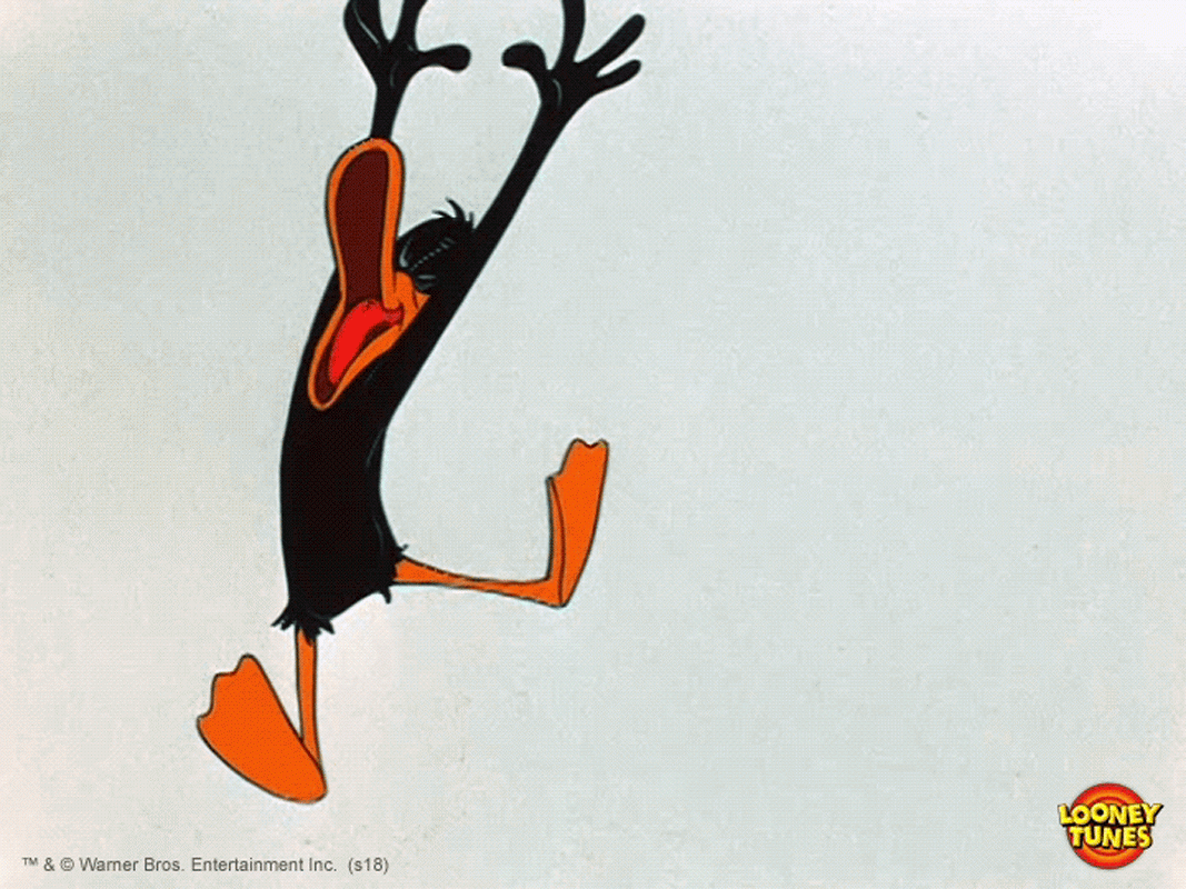 Daffy Duck Jumping Mad