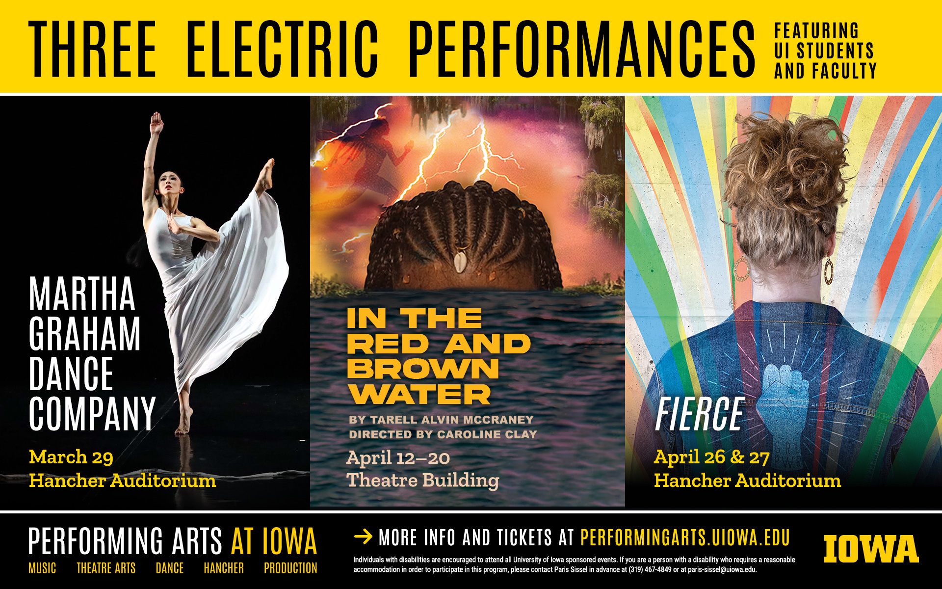 Three electric performances - Performing Arts at Iowa