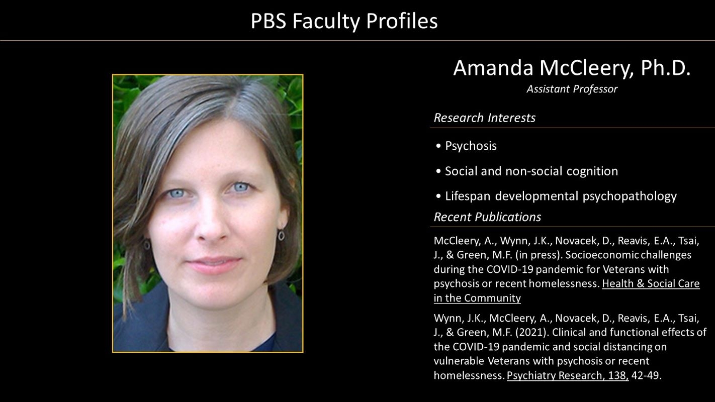 Professor Amanda McCleery Faculty Profile and Photo
