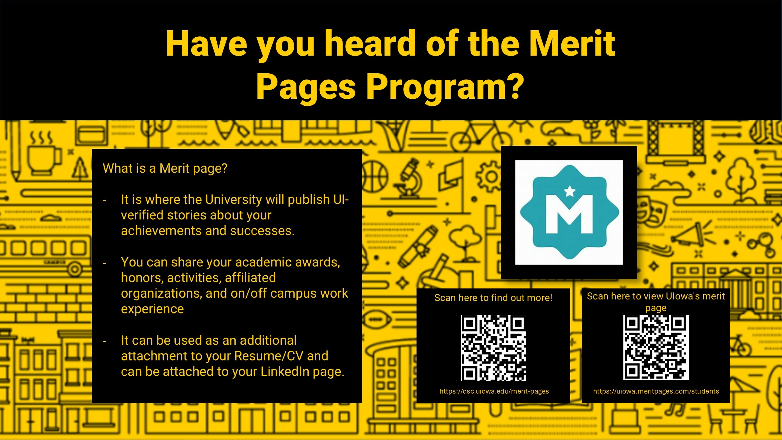 Merit Pages Program