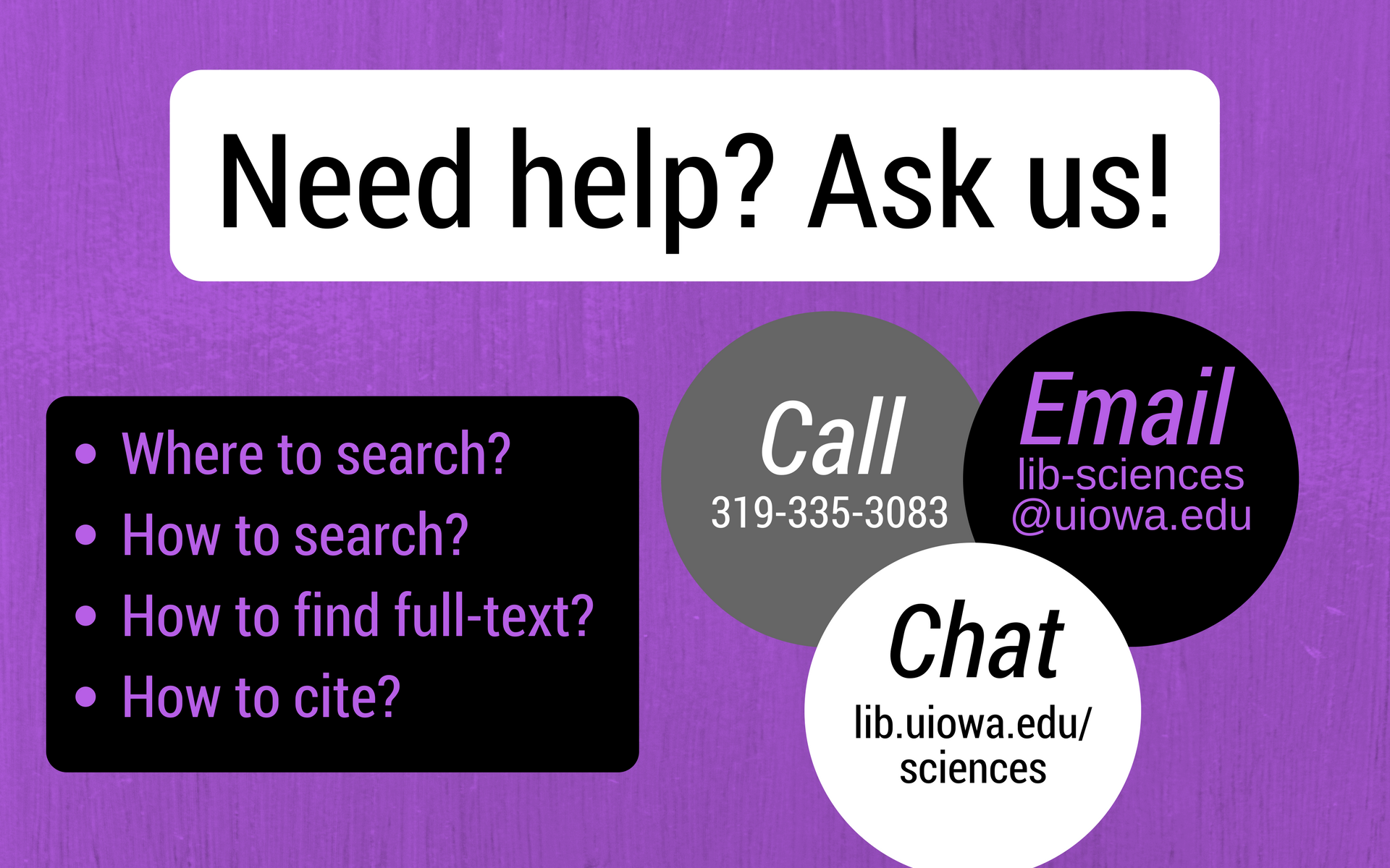 Need help? Ask us!
