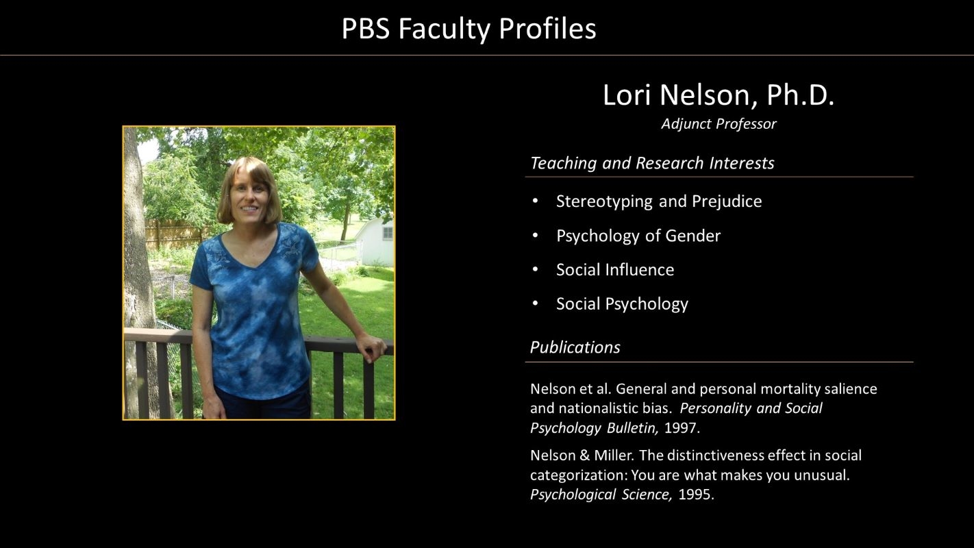 Professor Lori Nelson Faculty Profile with Photo