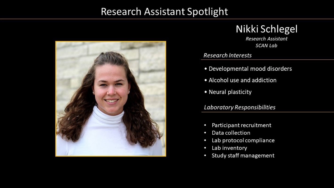 Research Assistant Nikki Schlegel Profile with Photo