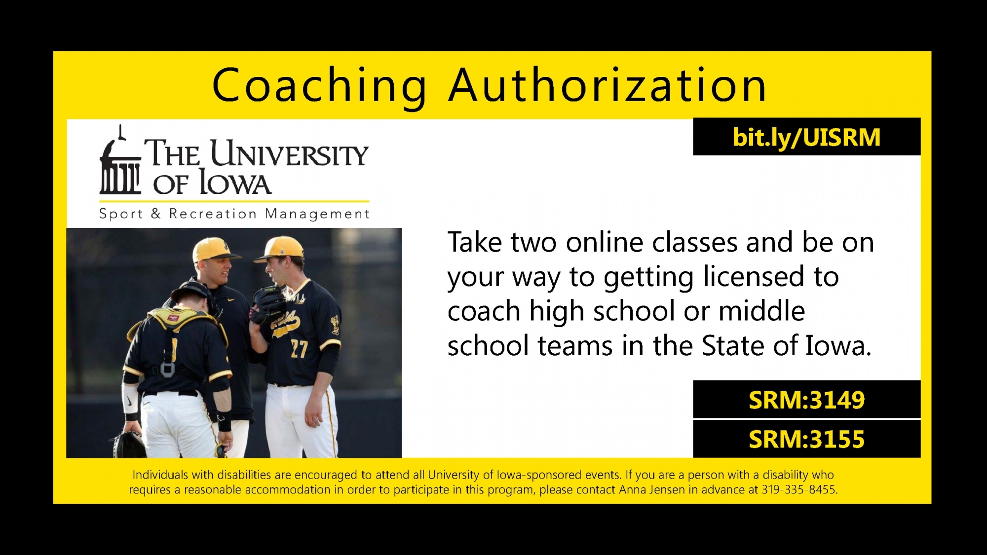 Earn a coaching authorization with this combination of two courses.