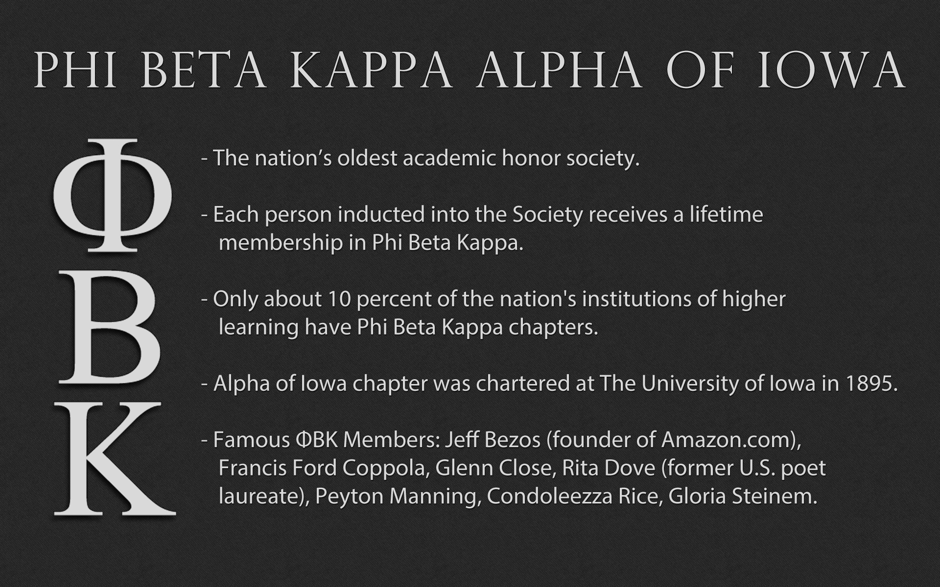Phi Beta Kappa Alpha of Iowa