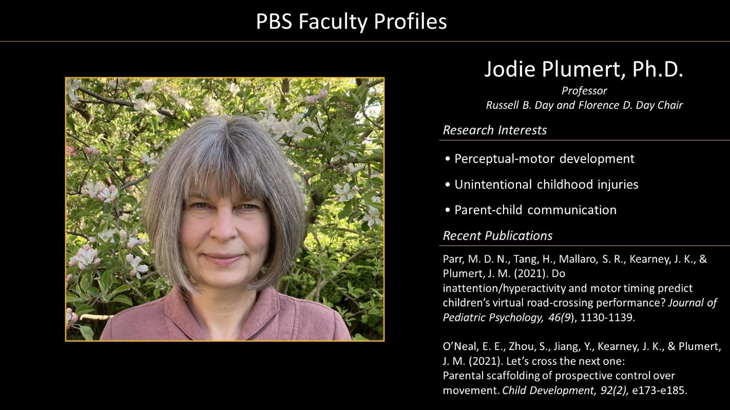 Professor Jodie Plumert Faculty Profile and Photo