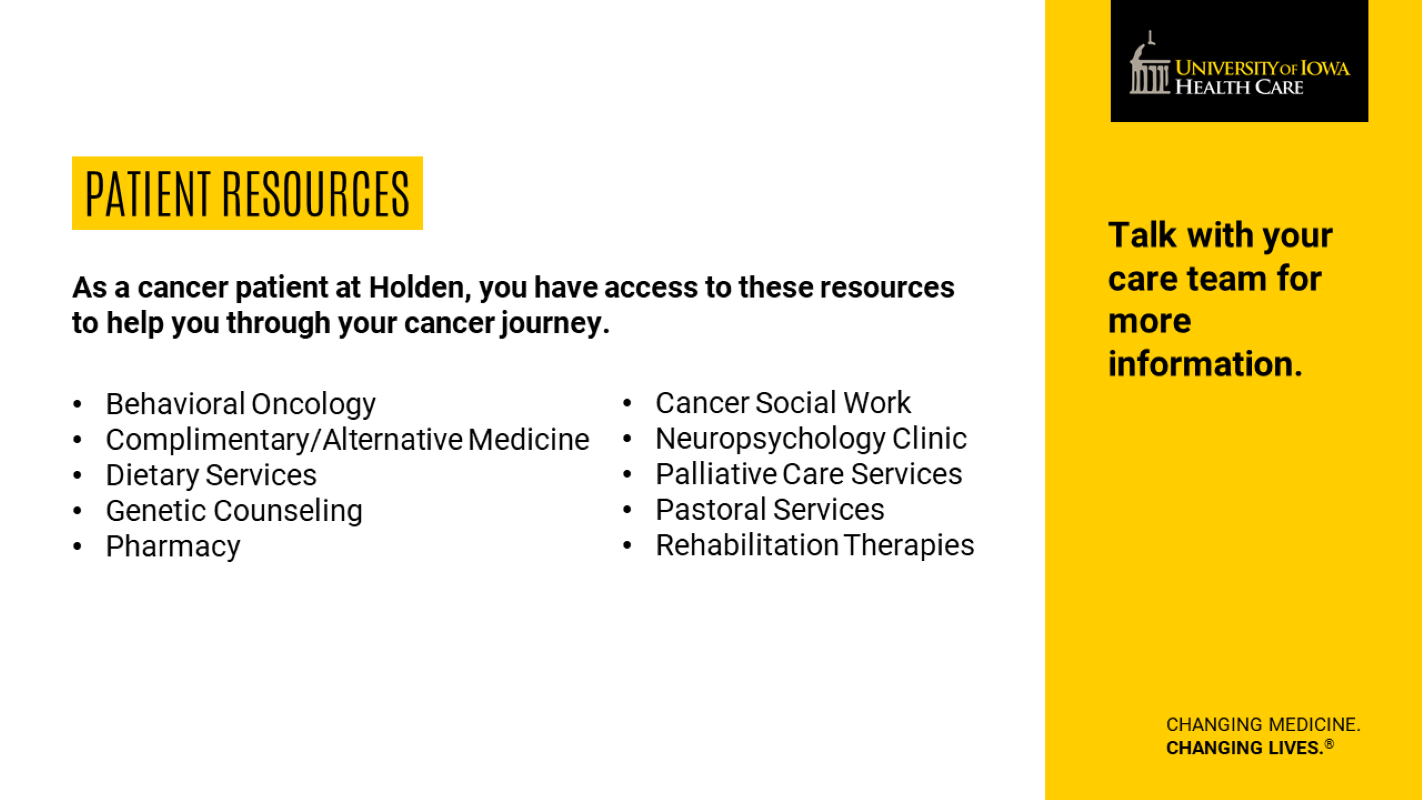 Resources for patients 7