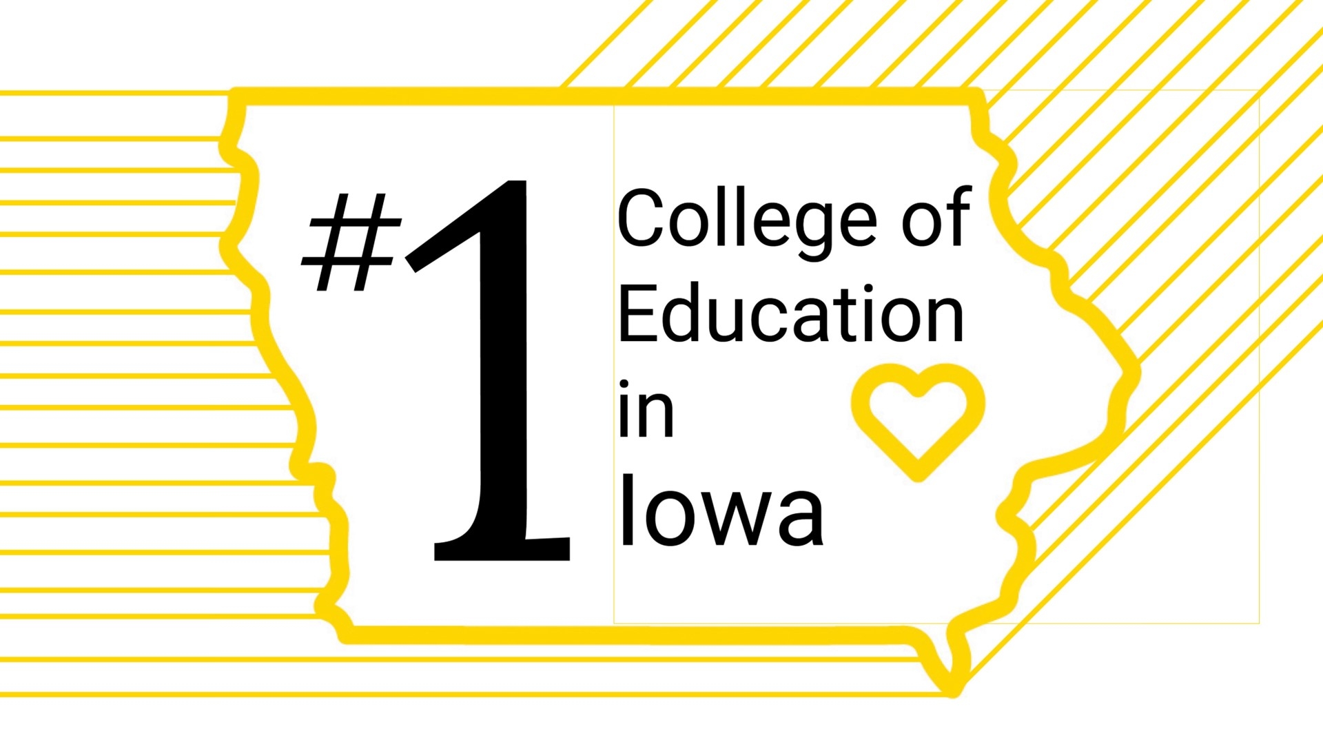Number one college of education in Iowa.