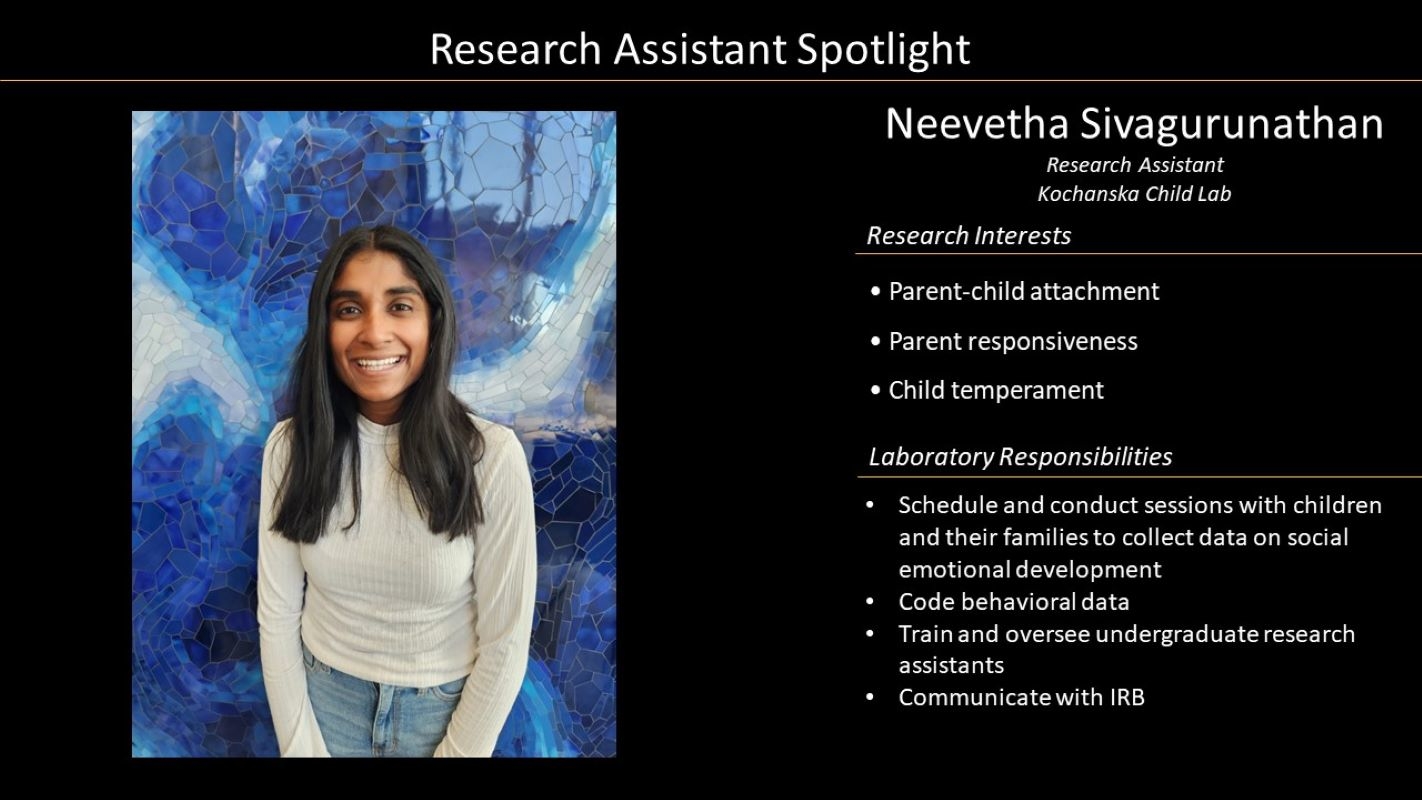 Research Assistant Neevetha Sivagurunathan Profile with Photo