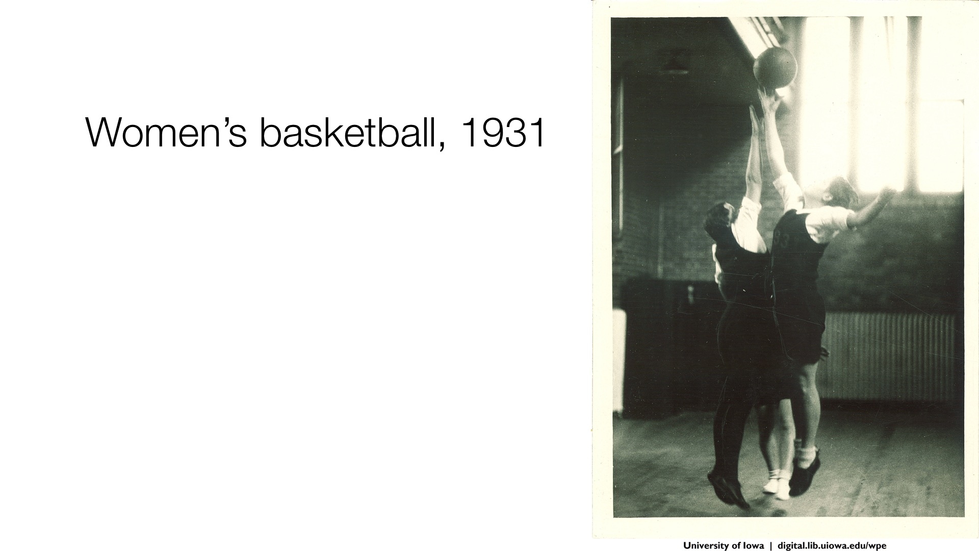Women's basketball, 1931