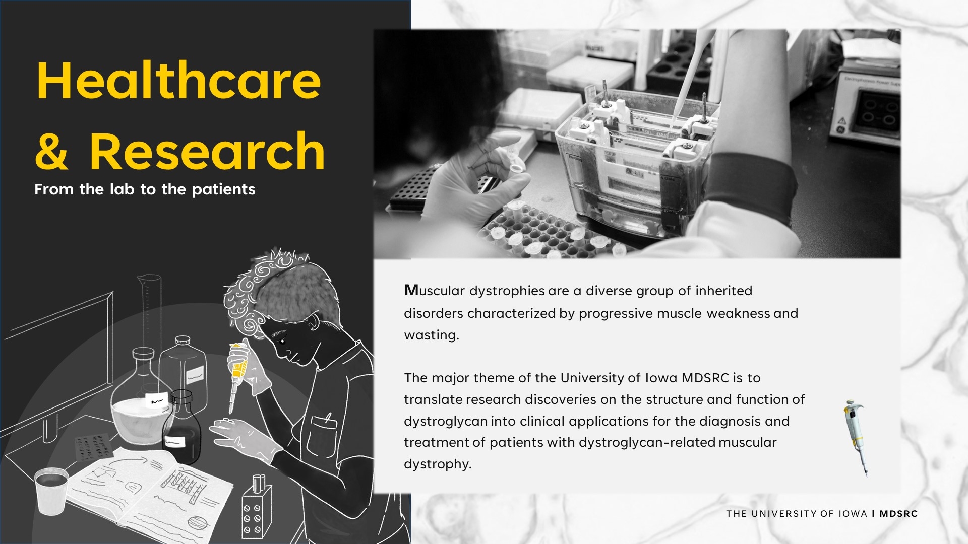 About the MDSRC Healthcare and Research, from bench to bedside