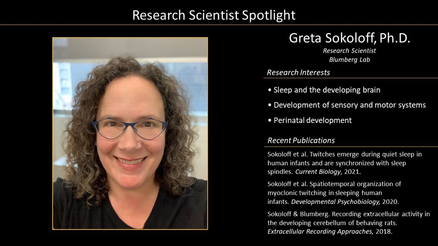 Research Scientist Greta Sokoloff Profile with Photo