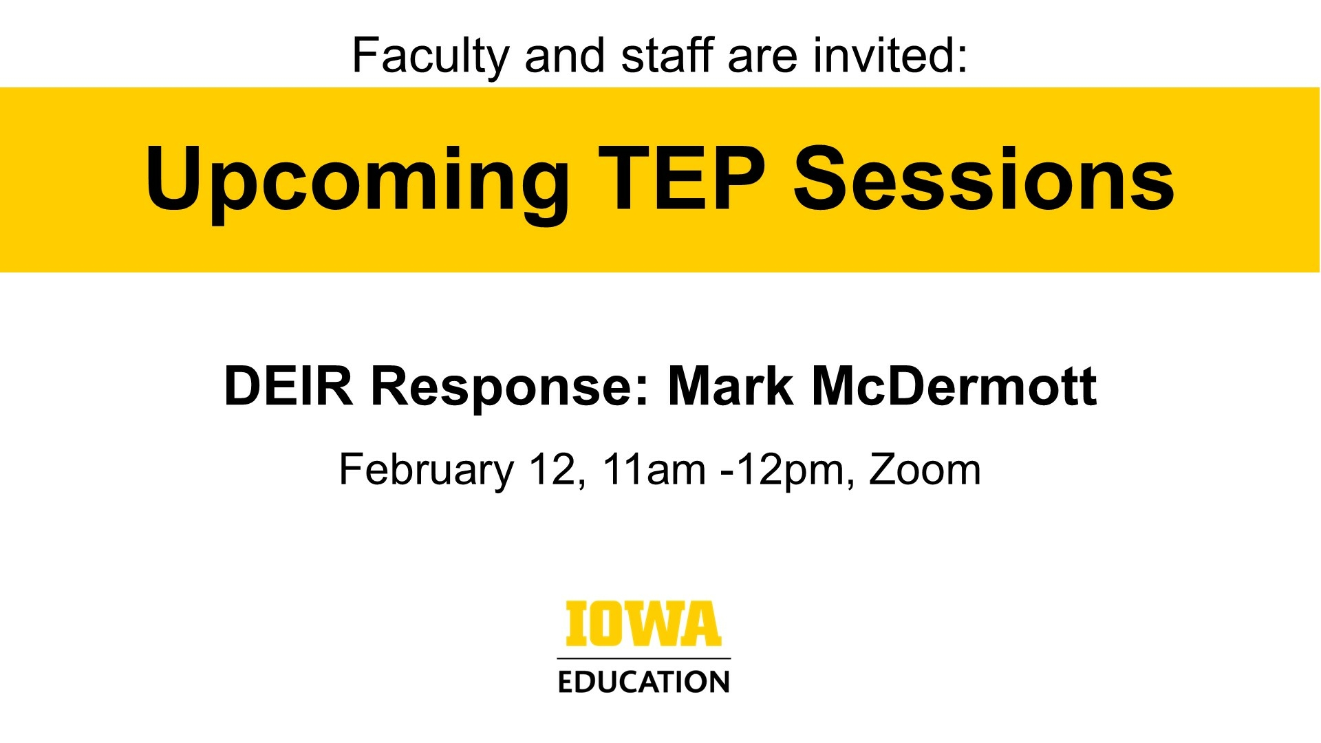 TEP Session: DEIR Response: Mark McDermott. 2/12, 11a-12p, zoom