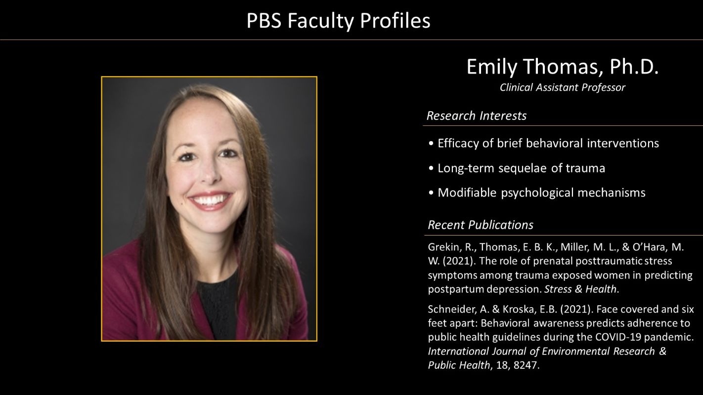 Professor Emily Thomas Faculty Profile and Photo