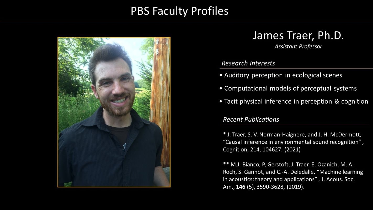 Professor James Traer Faculty Profile and Photo