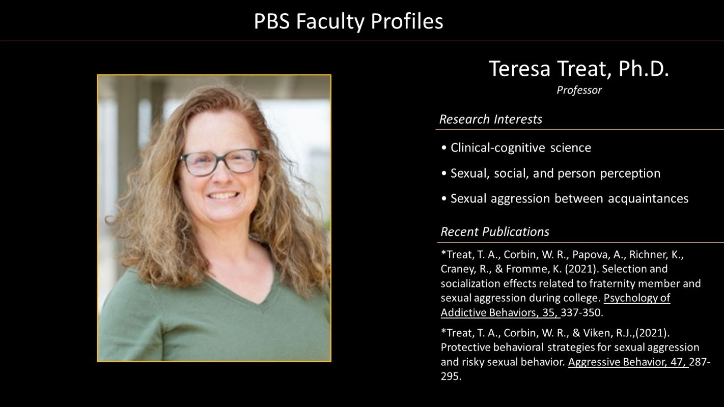 Professor Teresa Treat Faculty Profile and Photo
