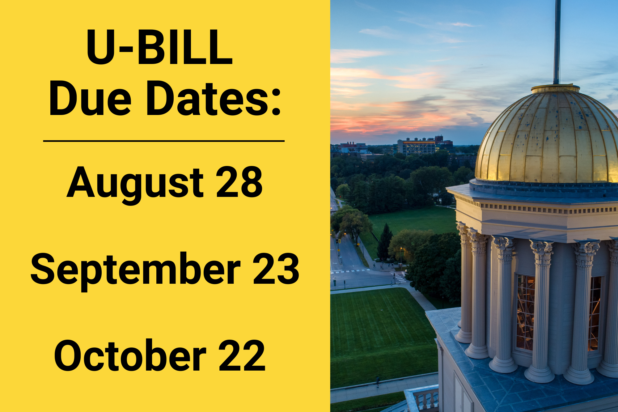 Fall 2024 bill due dates
