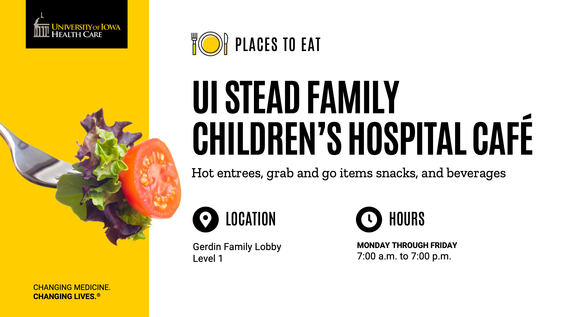 UIHC Cable Slide08 UI STEAD FAMILY CHILDREN’S HOSPITAL CAFÉ