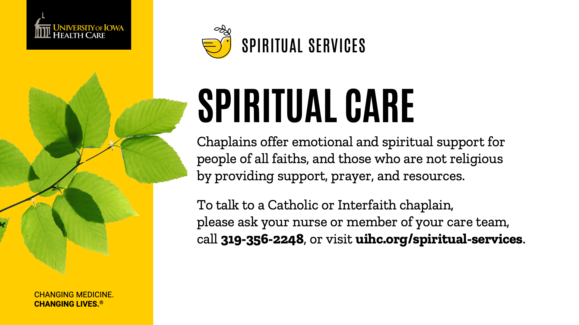 UIHC Cable Slide13 SPIRITUAL CARE