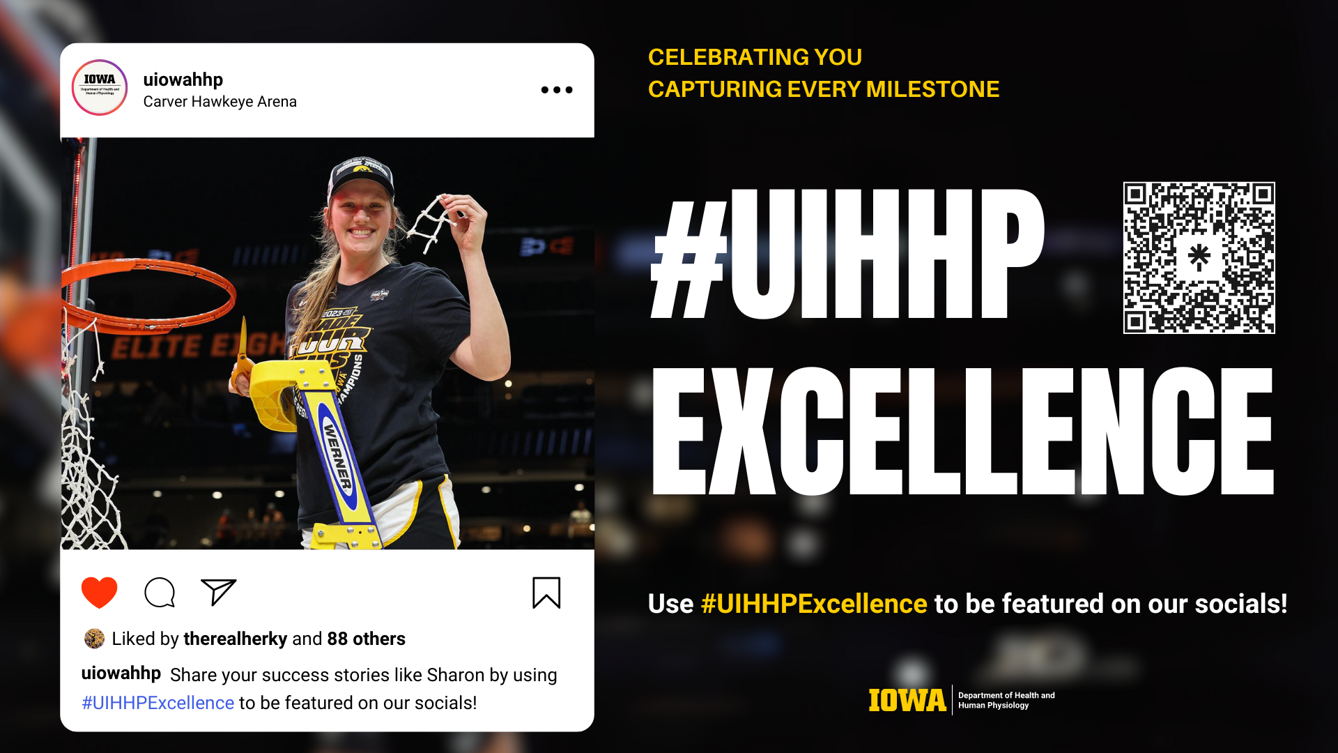 Celebrate academic acheivements by using #UIHHPExcellence to be featured on our socials