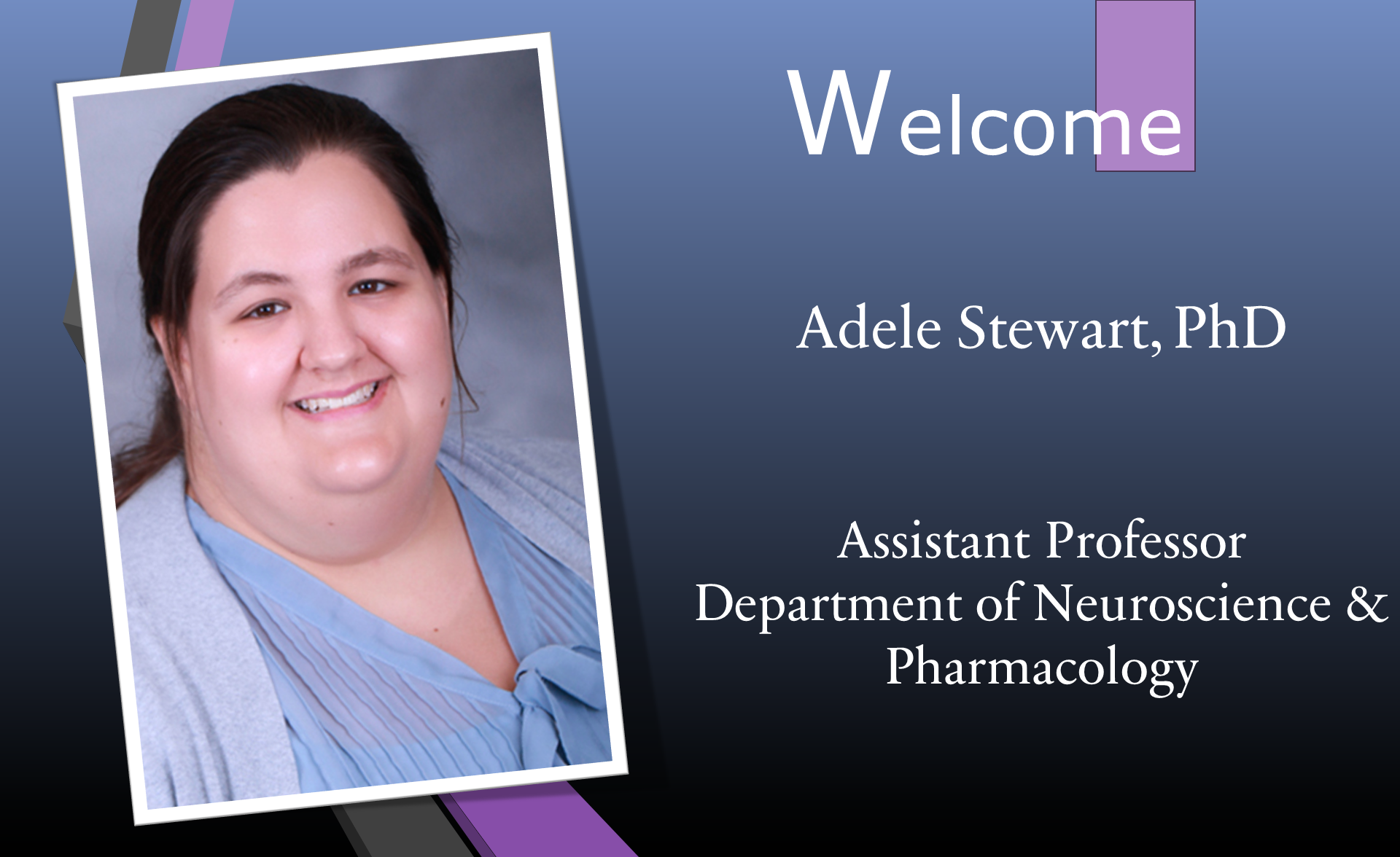 Adele Stewart - Welcome to dept 3.31.24