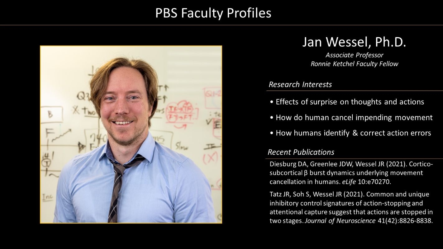 Professor Jan Wessel Faculty Profile and Photo