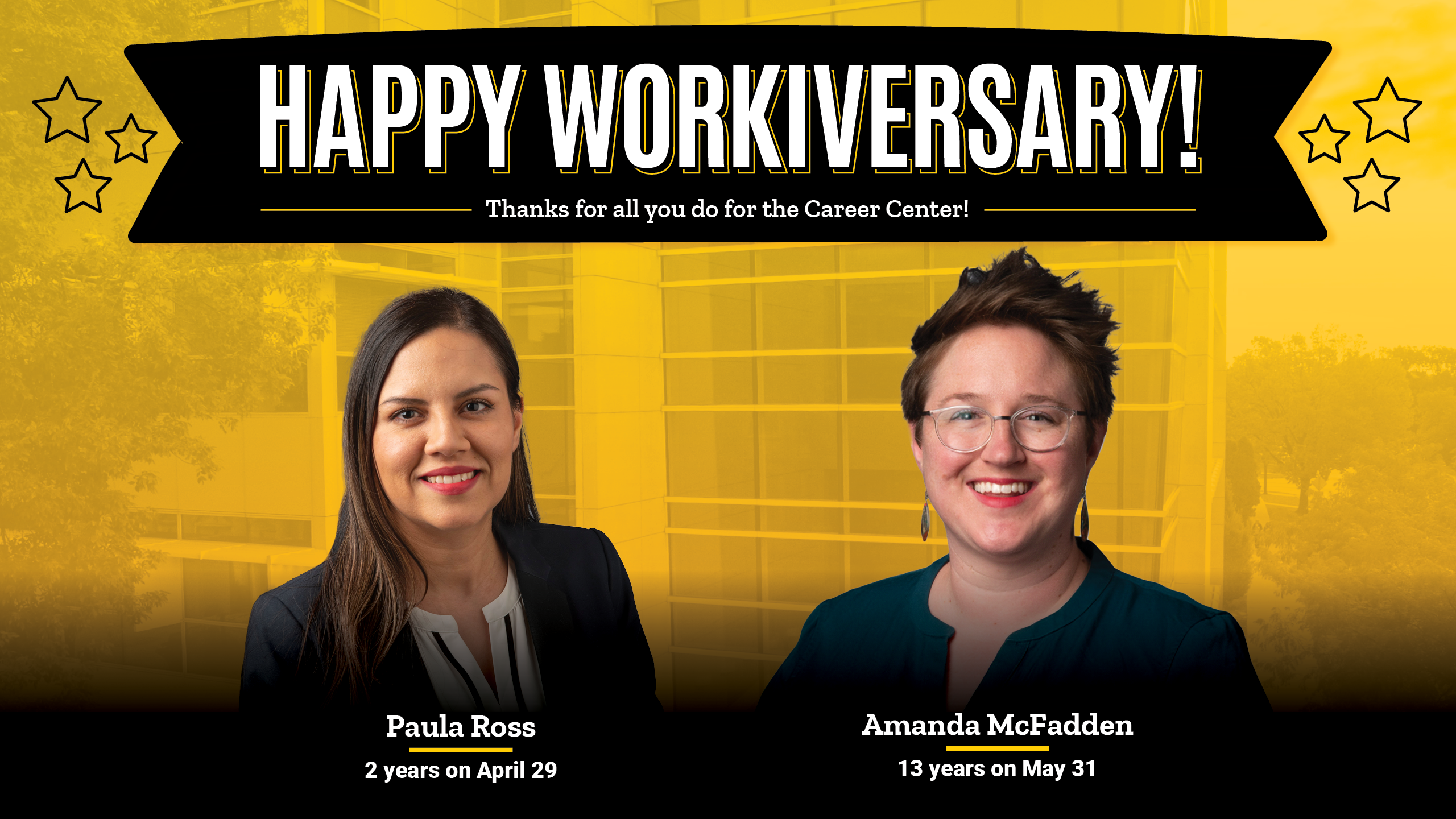 Happy Workiversary! Paula and Amanda